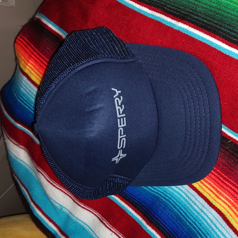 Vtg Sperry Corporation Trucker Mesh Snapback Cap Hat
